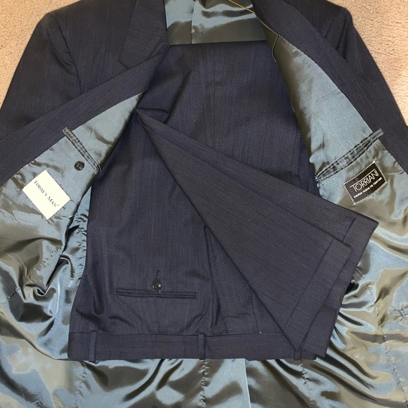 Today’s Man - Torriani Navy Blue Suit. size 44L - Picture 2 of 2